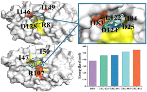 Graphical abstract: Advanced molecular mechanisms of modified DRV compounds in targeting HIV-1 protease mutations and interrupting monomer dimerization