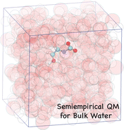 Graphical abstract: Developing semi-empirical water model for efficiently simulating temperature-dependent chemisorption of CO2 in amine solvents