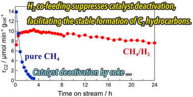 Graphical abstract: Dehydrogenative coupling of methane over Pt/Al2O3 catalysts: effect of hydrogen co-feeding