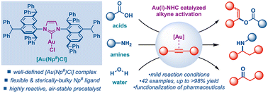 Graphical abstract: [Au(Np#)Cl]: highly reactive and broadly applicable Au(i)–NHC catalysts for alkyne π-activation reactions