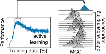 Graphical abstract: Improving molecular machine learning through adaptive subsampling with active learning