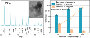 Graphical abstract: A Lewis acid–base paired InBO3 catalyst: synthesis and high selectivity for isopropanol dehydrogenation