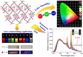 Graphical abstract: Highly pH-stable lanthanide MOFs: a tunable luminescence and ratiometric luminescent probe for sulfamethazine