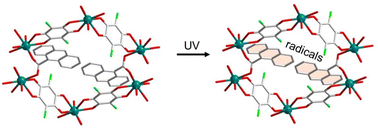 Graphical abstract: Modulation of magnetization dynamics of an Er(iii) coordination polymer by the conversion of a ligand to a radical using UV light