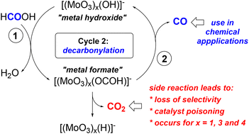 Graphical abstract: Liberation of carbon monoxide from formic acid mediated by molybdenum oxyanions