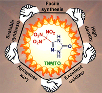 Graphical abstract: Trinitromethyl-triazolone (TNMTO): a highly dense oxidizer