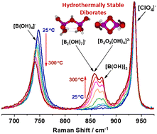 Graphical abstract: A Raman spectroscopic and ab initio investigation of aqueous boron speciation under alkaline hydrothermal conditions: evidence for the structure and thermodynamic stability of the diborate ion