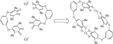 Graphical abstract: Self-assembly of a metal–organic cage-like structure bearing cofacial redox-active bis-(o-semiquinone) copper(ii) units