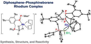 Graphical abstract: Diphosphene with a phosphineborane tether and its rhodium complex