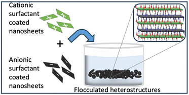 Graphical abstract: Solution-based electrostatic self-assembly route for obtaining graphene–transition metal dichalcogenide heterostructures