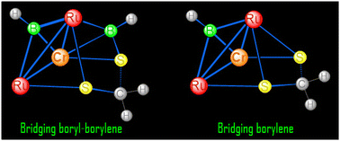 Graphical abstract: Hetero-trimetallic complexes comprising bridging boryl and borylene ligands: an experimental and theoretical study