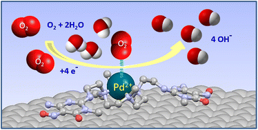 Graphical abstract: Oxygen reduction reaction (ORR) in alkaline solution catalysed by an atomically precise catalyst based on a Pd(ii) complex supported on multi-walled carbon nanotubes (MWCNTs). Electrochemical and structural considerations