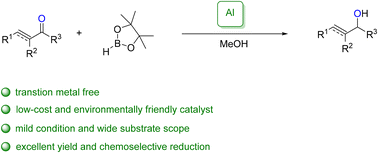 Graphical abstract: Chemoselective Luche-type reduction of α,β-unsaturated ketones by aluminium hydride catalysis