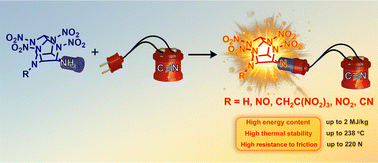 Graphical abstract: Highly energetic N-cyano-substituted CL-20 analogues: challenging the stability limits of polynitro hexaazaisowurtzitanes