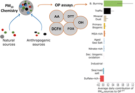 Graphical abstract: Source apportionment of oxidative potential depends on the choice of the assay: insights into 5 protocols comparison and implications for mitigation measures
