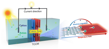 Graphical abstract: Efficient solar energy conversion via bionic sunlight-driven ion transport boosted by synergistic photo-electric/thermal effects