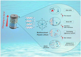 Graphical abstract: Phytate lithium as a multifunctional additive stabilizes LiCoO2 to 4.6 V