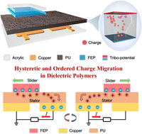Graphical abstract: A constant current triboelectric nanogenerator achieved by hysteretic and ordered charge migration in dielectric polymers