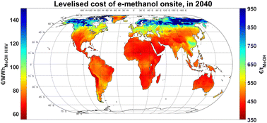 Graphical abstract: Global production potential of green methanol based on variable renewable electricity