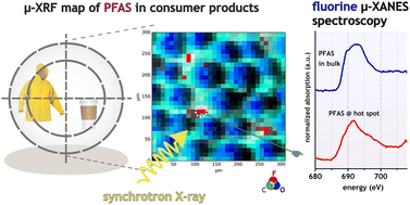 Graphical abstract: Taking a look at the surface: μ-XRF mapping and fluorine K-edge μ-XANES spectroscopy of organofluorinated compounds in environmental samples and consumer products