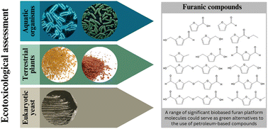 Graphical abstract: Ecotoxicological assessment of biomass-derived furan platform chemicals using aquatic and terrestrial bioassays