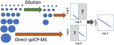 Graphical abstract: Improved methodology for the analysis of polydisperse engineered and natural colloids by single particle inductively coupled plasma mass spectrometry (spICP-MS)