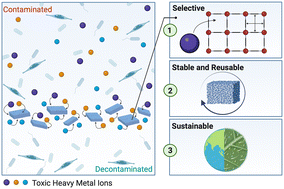Graphical abstract: Hydrolytically stable nanosheets of Cu–imidazolate MOF for selective trapping and simultaneous removal of multiple heavy metal ions