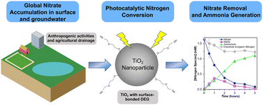 Graphical abstract: Photochemical conversion of nitrate to ammonium ions by a newly developed photo-reductive titanium dioxide catalyst: implications on nitrogen recovery