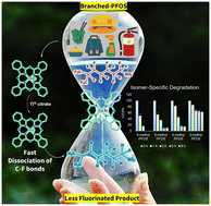 Graphical abstract: Fast reductive defluorination of branched perfluorooctane sulfonic acids by cobalt phthalocyanine: electrochemical studies and mechanistic insights