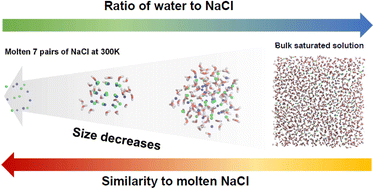 Graphical abstract: Convergence of dissolving and melting at the nanoscale
