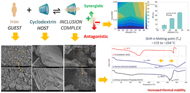 Graphical abstract: Preparation and characterization of an iron–β-cyclodextrin inclusion complex: factors influencing the host–guest interaction