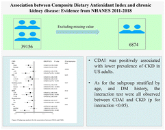 Graphical abstract: Association between the composite dietary antioxidant index and chronic kidney disease: evidence from NHANES 2011–2018