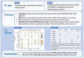 Graphical abstract: Association between the dietary inflammatory index and serum perfluoroalkyl and polyfluoroalkyl substance concentrations: evidence from NANHES 2007–2018