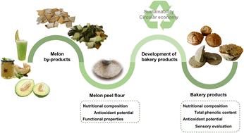 Graphical abstract: Melon peel flour: utilization as a functional ingredient in bakery products