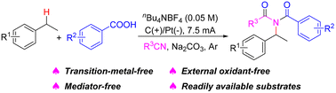 Graphical abstract: Three-component reaction for the synthesis of imides enabled by electrochemical C(sp3)–H functionalization