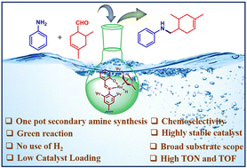 Graphical abstract: A highly active and chemoselective homobimetallic ruthenium catalyst for one-pot reductive amination in water
