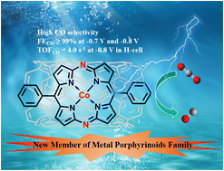 Graphical abstract: Cobalt macrocyclic complex-catalyzed selective electroreduction of CO2 to CO