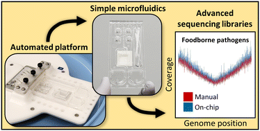 Graphical abstract: Automated centrifugal microfluidic system for the preparation of adaptor-ligated sequencing libraries