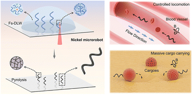 Graphical abstract: High-performance magnetic metal microrobot prepared by a two-photon polymerization and sintering method