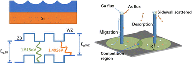 Graphical abstract: Crystal phase control in self-catalyzed GaAs nanowires grown on pre-etched Si substrates