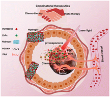 Graphical abstract: A photoarchitectonic hydrogel for synergistic in vitro chemo–phototherapy of breast cancer