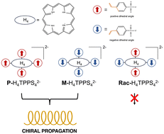 Graphical abstract: Chiral self-organization of the TPPS4 porphyrin assisted by molecular rotations