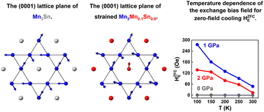 Graphical abstract: Zero-field-cooling exchange bias up to room temperature in the strained kagome antiferromagnet Mn3.1Sn0.9
