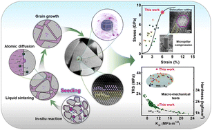 Graphical abstract: Seeding ductile nanophase in ceramic grains