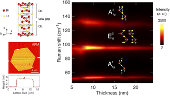 Graphical abstract: Raman spectroscopy of a few layers of bismuth telluride nanoplatelets