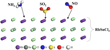 Graphical abstract: A first principles study of RbSnCl3 perovskite toward NH3, SO2, and NO gas sensing