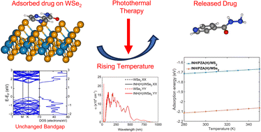Graphical abstract: First-principles calculations on monolayer WX2 (X = S, Se) as an effective drug delivery carrier for anti-tuberculosis drugs