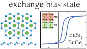 Graphical abstract: Intrinsic exchange bias state in silicene and germanene materials EuX2