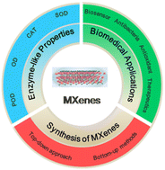 Graphical abstract: MXene-based nanomaterials with enzyme-like properties for biomedical applications