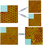 Graphical abstract: Coronene guest molecule selectivity in host templates formed by hydrogen bonding and van der Waals forces at liquid/solid interfaces